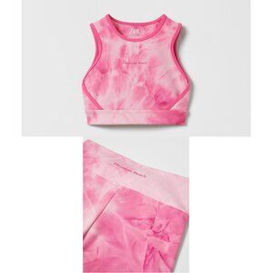 Zara Tie Dye Sporty Top + Cropped Leggings Set 6T